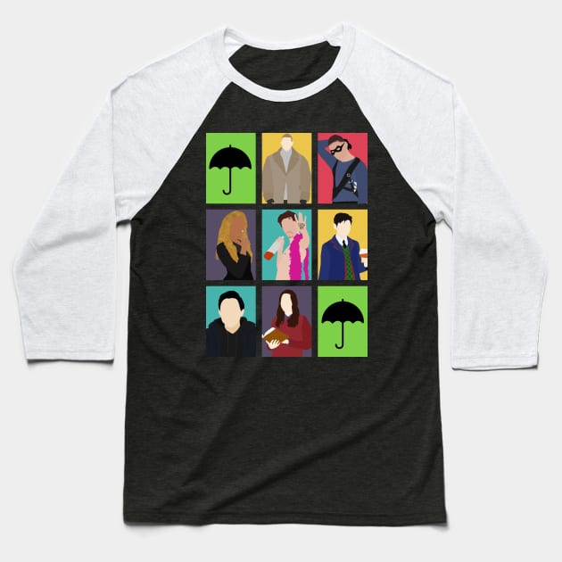 The Umbrella Academy Colors Baseball T-Shirt by byebyesally